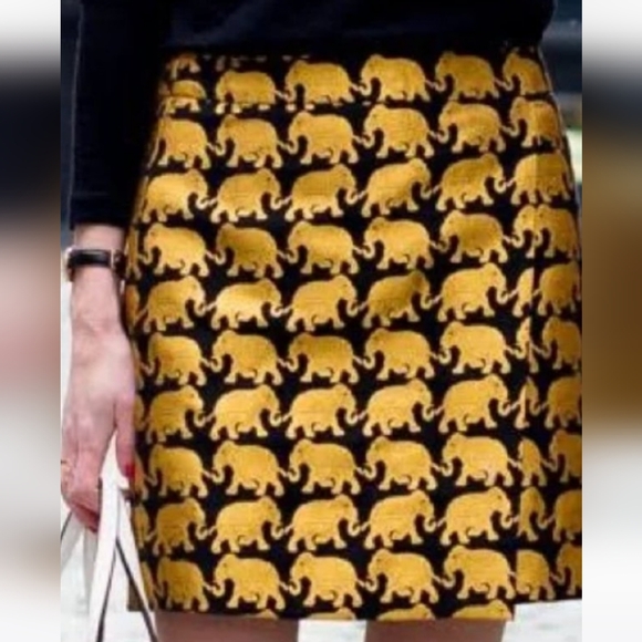J Crew Elephant Skirt - Picture 2 of 3